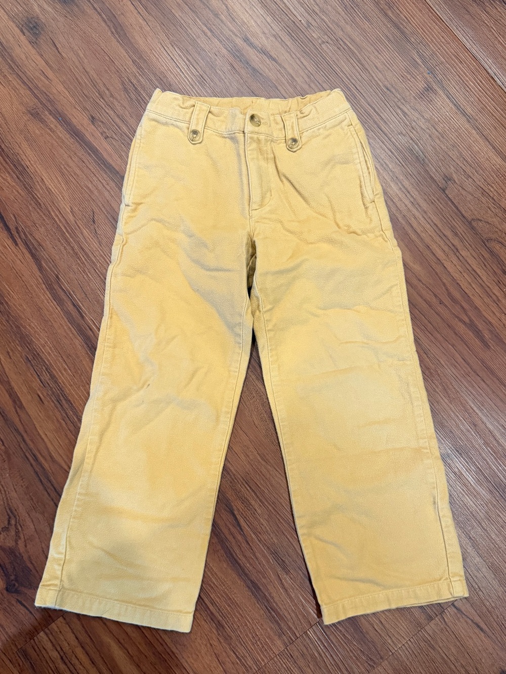 Janie and Jack Mustard Yellow Corduroy Straight-Leg Pants